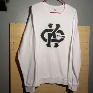 Alternative UMKC Roos Sweatshirt Mens Size L White Graphic Pullover